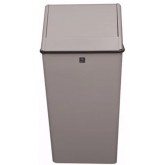 WITT Waste Watchers Standard Swing Top Trash Receptacle - 13 gallon, Slate